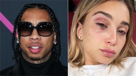 camaryn swanson|Tyga arrested for felony domestic violence after。